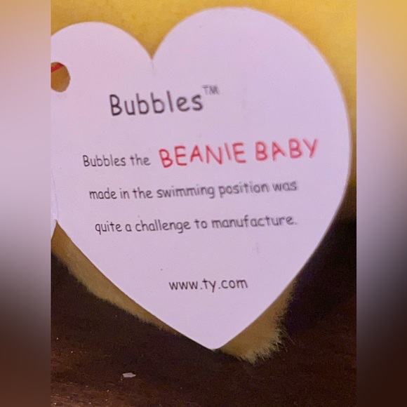 NWT Ty Beanie Buddy Bubbles the Fish.  Large Model - Picture 8 of 11